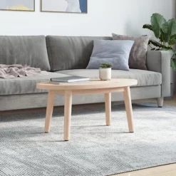 vidaXL Småbord>Bordsskiva 70x35x2,5 cm oval massiv furu