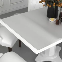 vidaXL Matbord>Bordsskydd matt Ø 180x90 cm 2 mm PVC