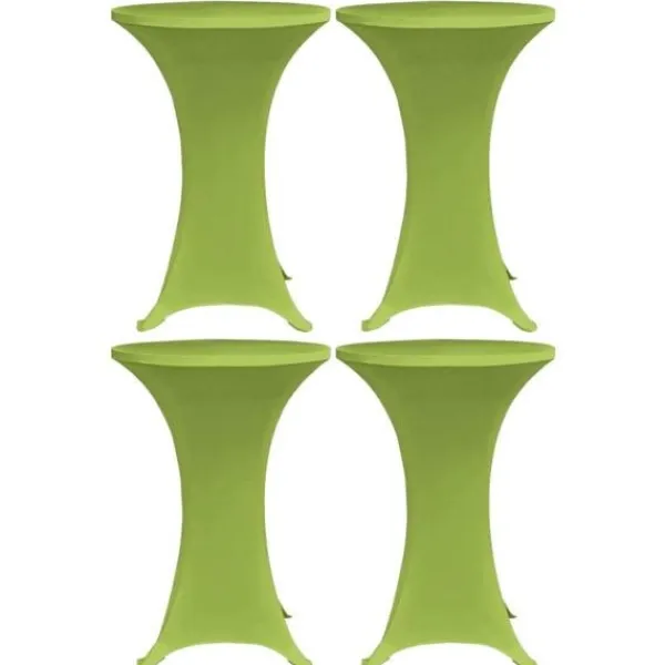 vidaXL Matbord>Bordsöverdrag 4 st 80 cm stretch