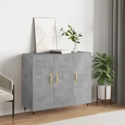 vidaXL Byråer>Byrå betong 90x34x80 cm konstruerat trä