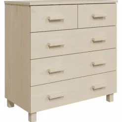 vidaXL Byråer>Byrå HAMAR honungs 79x40x80 cm massiv furu