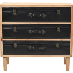 vidaXL Byråer>Byrå massivt granträ 80x36x75 cm