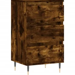 vidaXL Byråer>Byrå rökfärgad ek 40x35x70 cm konstruerat trä