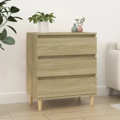 vidaXL Byråer>Byrå sonoma-ek 60x35x70 cm konstruerat trä