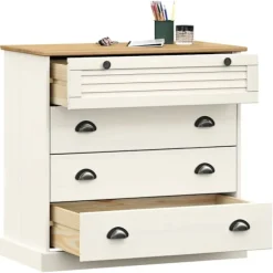 vidaXL Byråer>Byrå VIGO 80x40x76 cm massiv furu