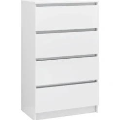 vidaXL Byråer>Byrå högglans 60x35x98,5 cm konstruerat trä