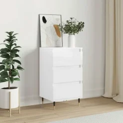 vidaXL Byråer>Byrå högglans 40x35x70 cm konstruerat trä