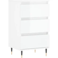 vidaXL Byråer>Byrå högglans 40x35x70 cm konstruerat trä