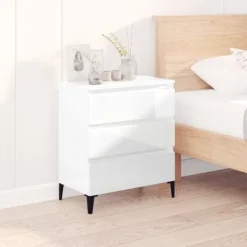 vidaXL Byråer>Byrå högglans 60x35x70 cm konstruerat trä