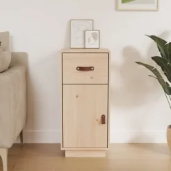 vidaXL Byråer>Byrå 34x40x75 cm massiv furu