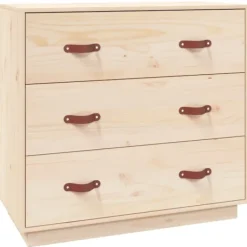 vidaXL Byråer>Byrå 80x40x75 cm massiv furu