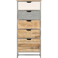 vidaXL Byråer>Byrå 45x30x105 cm massivt mangoträ