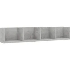 vidaXL Hyllor>CD-hylla betong 100x18x18 cm konstruerat trä