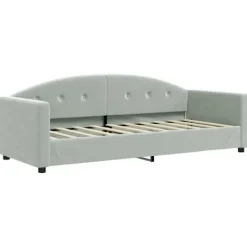 vidaXL Soffor>Dagbädd ljus 80x200 cm sammet