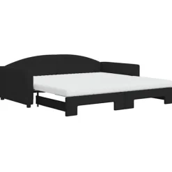 vidaXL Soffor>Dagbädd med extrabädd och madrasser 100x200 cm tyg