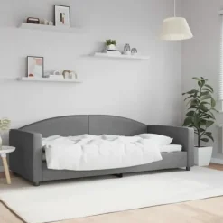 vidaXL Soffor>Dagbädd mörk 90x200 cm tyg