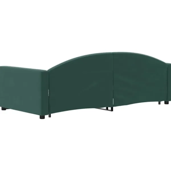 vidaXL Soffor>Dagbädd utdragbar mörk 90x200 cm sammet