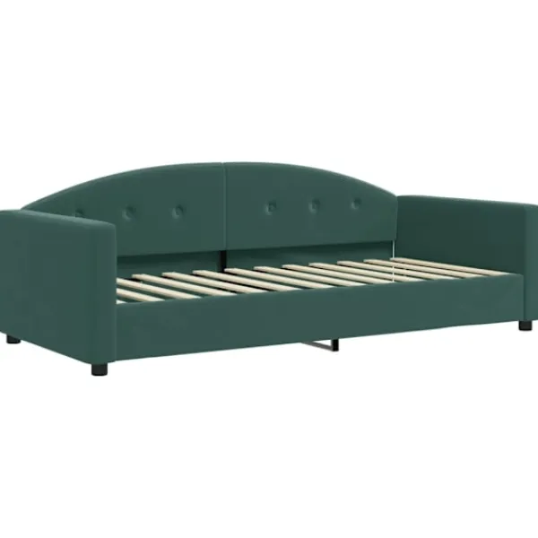 vidaXL Soffor>Dagbädd utdragbar mörk 90x200 cm sammet