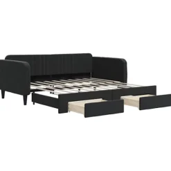 vidaXL Soffor>Dagbädd utdragbar med lådor 90x190 cm sammet