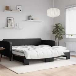 vidaXL Soffor>Dagbädd utdragbar 100x200 cm tyg