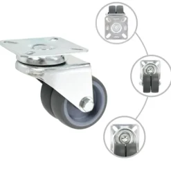 vidaXL Balkongmöbler>Dubbelhjul 12 st 50 mm