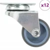 vidaXL Balkongmöbler>Dubbelhjul 12 st 50 mm