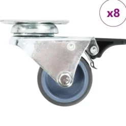 vidaXL Balkongmöbler>Dubbla länkhjul 8 st 50 mm