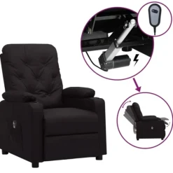 vidaXL Fåtöljer>Elektrisk reclinerfåtölj konstläder