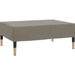 vidaXL Pallar>Fotpall ljus 78x56x32 cm sammet