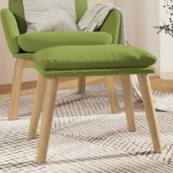 vidaXL Pallar>Fotpall ljus 45x29,5x35 cm sammet