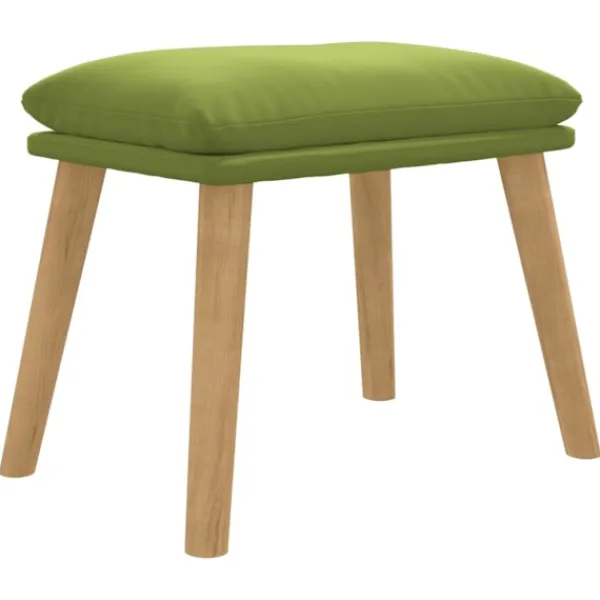 vidaXL Pallar>Fotpall ljus 45x29,5x35 cm sammet