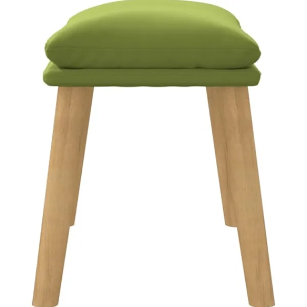 vidaXL Pallar>Fotpall ljus 45x29,5x35 cm sammet