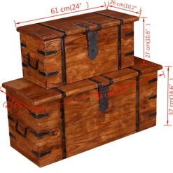 vidaXL Kistor & Koffertar><noscript><img width=