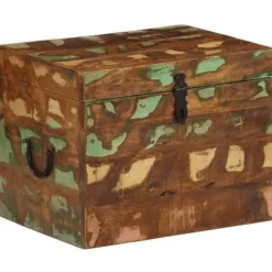 vidaXL Kistor & Koffertar>Förvaringskista i återvunnet trä