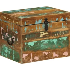 vidaXL Kistor & Koffertar>Förvaringskista i återvunnet trä