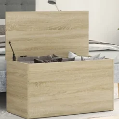 vidaXL Kistor & Koffertar>Förvaringskista sonoma-ek 84x42x46 cm konstruerat trä