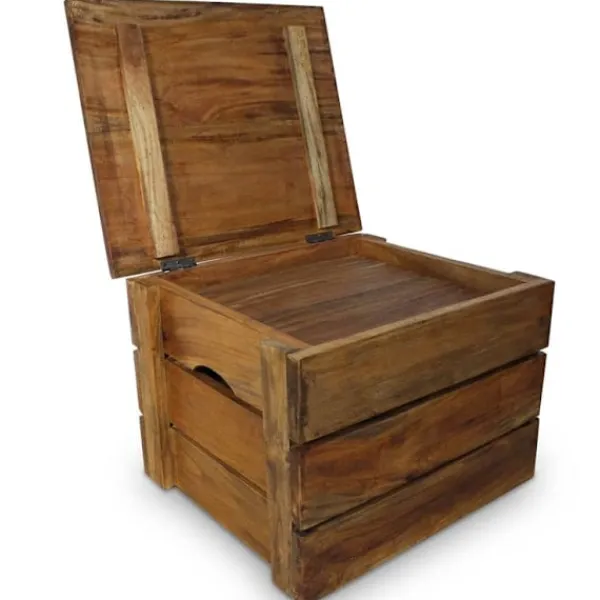vidaXL Kistor & Koffertar>Förvaringskistor 2 st massivt återvunnet trä