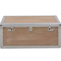 vidaXL Kistor & Koffertar>Förvaringslåda massivt granträ 91x52x40 cm