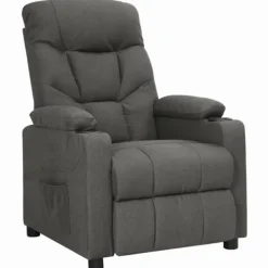 vidaXL Fåtöljer>fåtölj med uppresningshjälp mörk tyg
