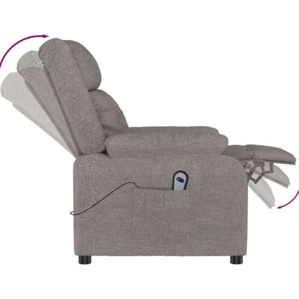 vidaXL Fåtöljer>fåtölj med uppresningshjälp tyg