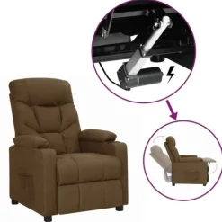 vidaXL Fåtöljer>Fåtölj med uppresningshjälp tyg