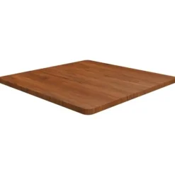 vidaXL Matbord>Fyrkantig bordsskiva mörk 70x70x2,5cm behandlad massiv ek