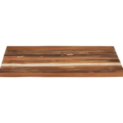 vidaXL Matbord>Fyrkantig bordsskiva 70x70 cm 25-27 mm massivt återvunnet trä