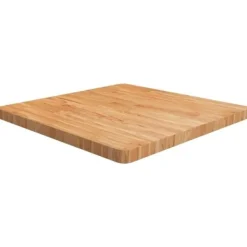 vidaXL Matbord>Fyrkantig bordsskiva ljus 70 x 70 x 4cm behandlad massiv ek