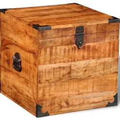 vidaXL Kistor & Koffertar>Fyrkantig förvaringskoffert av mangoträ