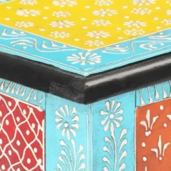 vidaXL Sideboards>Handmålad skänk 80x35x75 cm massivt mangoträ