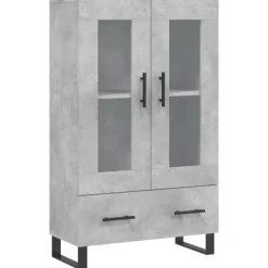 vidaXL Skåp>Högskåp betong 69,5x31x115 cm konstruerat trä