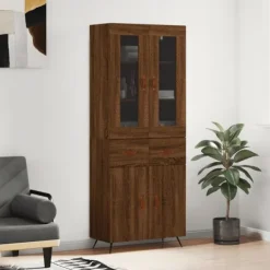 vidaXL Skåp>Högskåp ek 69,5x34x180 cm konstruerat trä