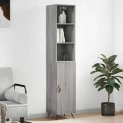 vidaXL Skåp>Högskåp sonoma 34,5x34x180 cm konstruerat trä