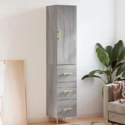 vidaXL Skåp>Högskåp sonoma 34,5x34x180 cm konstruerat trä